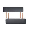 vidaXL 2-Zone Folding Massage Table 10 cm Thick Black