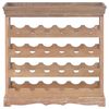 vidaXL Wine Cabinet Brown 70x22.5x70.5 cm MDF