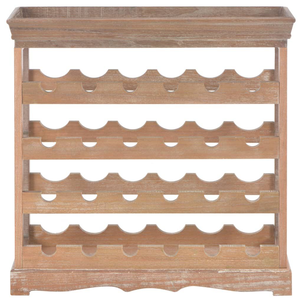 vidaXL Wine Cabinet Brown 70x22.5x70.5 cm MDF