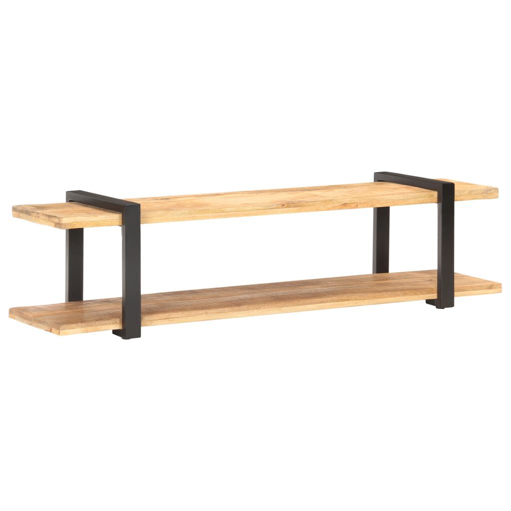 vidaXL TV Cabinet 160x40x40 cm Solid Rough Mango Wood