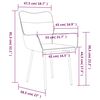 vidaXL Dining Chairs 2 pcs Dark Grey Velvet