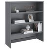 vidaXL Top for Highboard HAMAR Dark Grey 90x30x100cm Solid Wood Pine