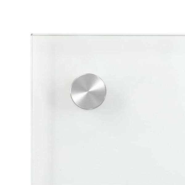 vidaXL Kitchen Backsplash Transparent 80 x 50 cm Tempered Glass