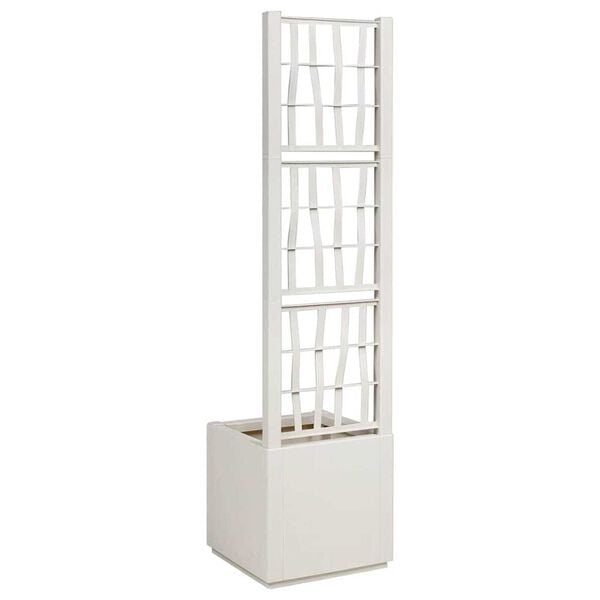 vidaXL Garden Planter White 36 x 36 x 140 cm Polypropylene