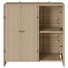 vidaXL Storage Cabinet with Shelf Beige 100 x 36 x 102 cm Rattan