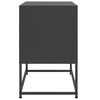 vidaXL TV Cabinet Black 68.5x39x60.5 cm Steel