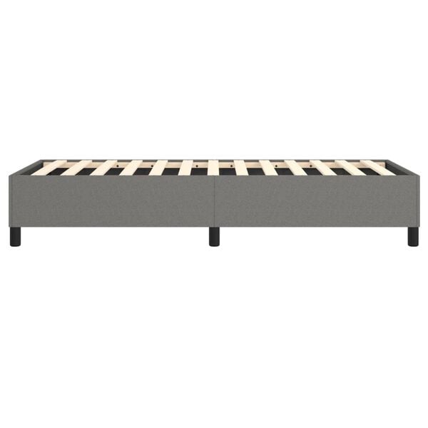 vidaXL Bed Frame without Mattress Dark Grey Twin XL Fabric (US Only)