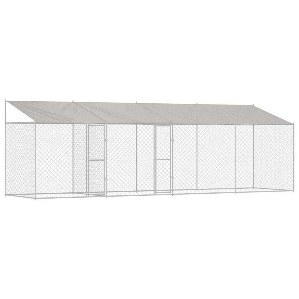 Dog Cage Silver 800 x 200 x 256 cm Galvanised Steel
