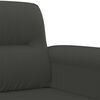 vidaXL 2-Seater Sofa Dark Grey 140 cm Microfibre Fabric