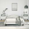 vidaXL Bed Frame without Mattress White Twin XL Faux Leather