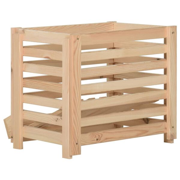 vidaXL Potato Box 60x40x50 cm Solid Pinewood