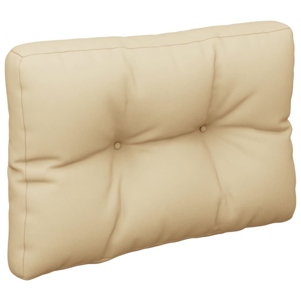 vidaXL Pallet Cushion Beige 60x40x12 cm Fabric