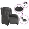 vidaXL Electric Massage Recliner Chair Dark Grey Fabric