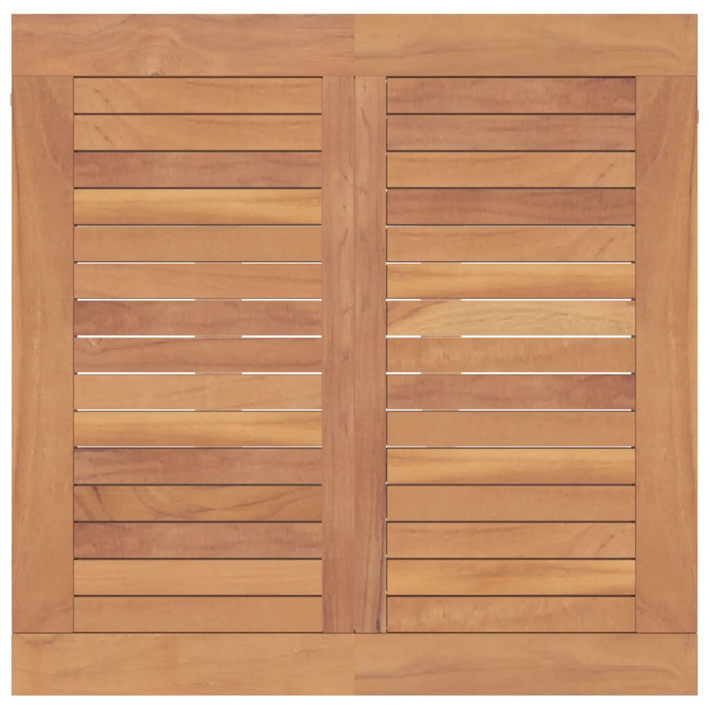 vidaXL 5 Piece Garden Dining Set Solid Wood Teak