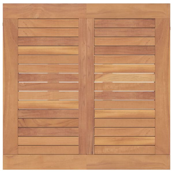vidaXL 5 Piece Garden Dining Set Solid Wood Teak