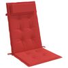 vidaXL Highback Chair Cushions 2 pcs Red Oxford Fabric