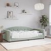 vidaXL Day Bed without Mattress Light Grey 100x190 cm Velvet