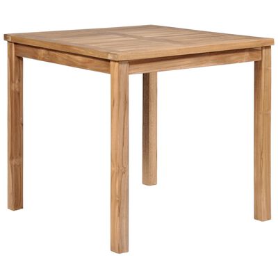 vidaXL Garden Table 80x80x77 cm Solid Teak Wood