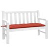 vidaXL Garden Bench Cushion Melange Red 120x50x7 cm Fabric