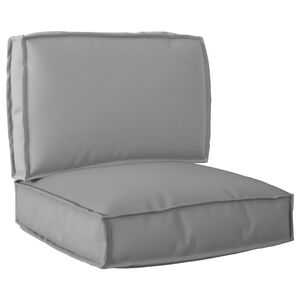 vidaXL Pallet Cushion Set 2 pcs Grey Oxford Fabric