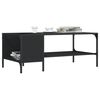 vidaXL Coffee Table with Rack Black 100x51x40 cm Engineered Wood