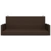 vidaXL Swing Bench Brown 119x56x48 cm Poly Rattan