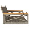 vidaXL Swing Bench Grey 109x62x40 cm Poly Rattan