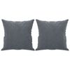 vidaXL 2-Seater Sofa with Throw Pillows Dark Grey 120 cm Velvet