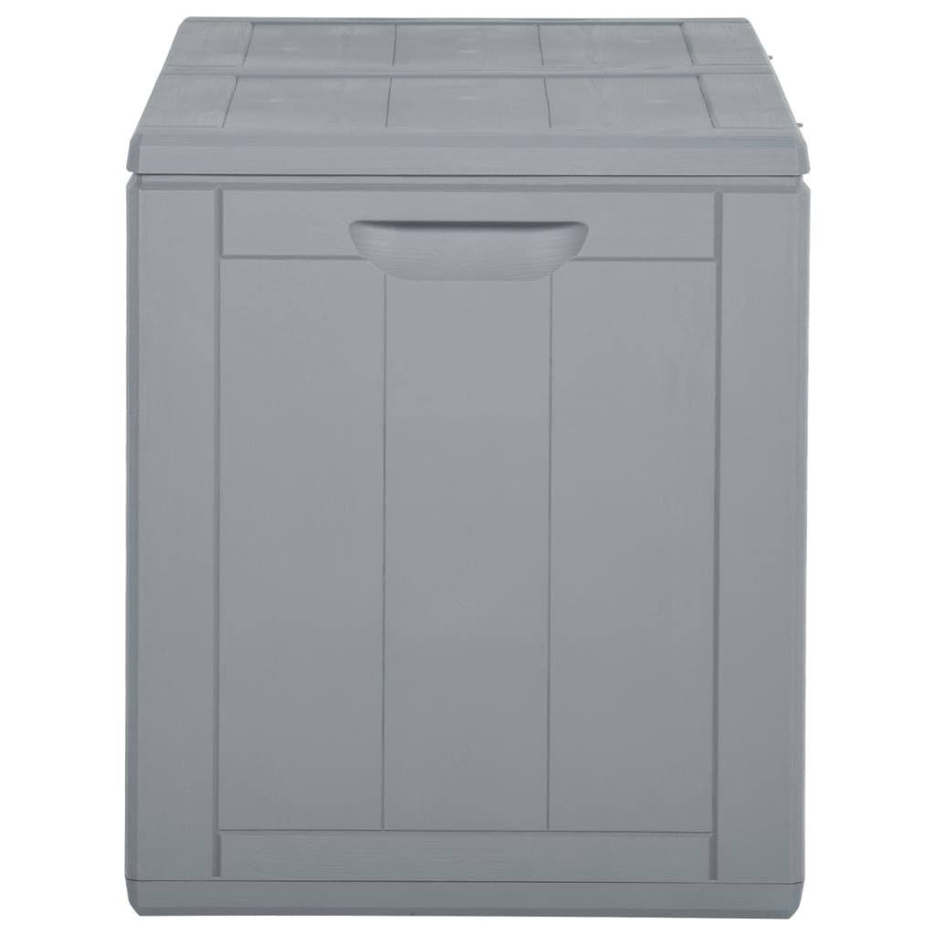 vidaXL Garden Storage Box 180L Grey PP Rattan
