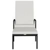 vidaXL Sun Loungers 2 pcs with Footrest PE Rattan Brown