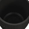 vidaXL 4-in-1 Garden Storage Box Black Polypropylene