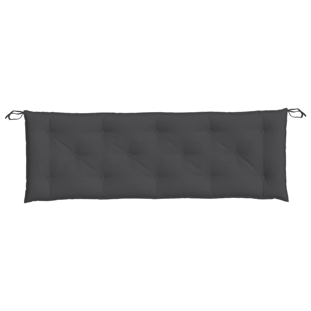 vidaXL Garden Bench Cushion Melange Anthracite 150x50x7 cm Fabric