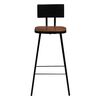 vidaXL Bar Chairs 2 pcs Solid Reclaimed Wood