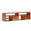 vidaXL TV Cabinet 140x30x35 cm Solid Acacia Wood