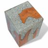 vidaXL Stool Solid Teak Wood and Resin
