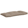 vidaXL Pallet Cushions 2 pcs Taupe Fabric