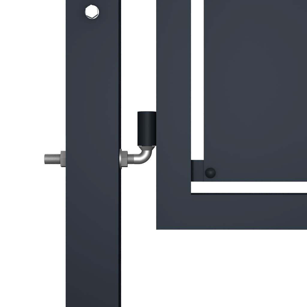 vidaXL Garden Gate Steel 100x75 cm Anthracite