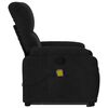 vidaXL Stand up Massage Recliner Chair Black Microfibre Fabric