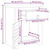 vidaXL End Table with 1 Drawer 1 Door Reclaimed Wood