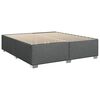 vidaXL Bed Frame without Mattress Dark Grey California King Fabric