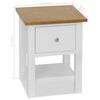 vidaXL Nightstand 36x30x47 cm Solid Oak Wood