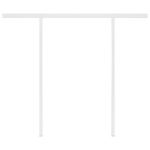 vidaXL Automatic Retractable Awning with Posts 3x2.5 m Anthracite