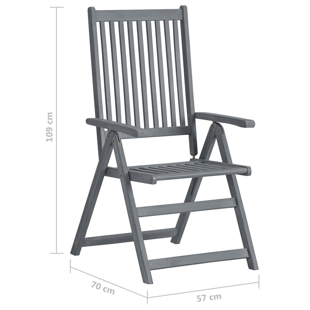 vidaXL 5 Piece Garden Dining Set Solid Wood Acacia