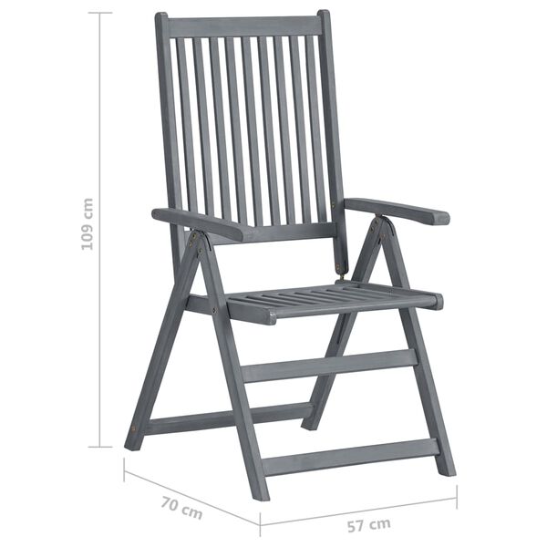 vidaXL 5 Piece Garden Dining Set Solid Wood Acacia