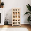 vidaXL Log Holder with Wheels 40x49x110 cm Solid Wood Pine