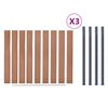 vidaXL Fence Panel Set Brown 526x186 cm WPC