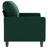 vidaXL 2-Seater Sofa Dark Green 140 cm Velvet