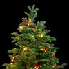 vidaXL Artificial Hinged Christmas Tree 300 LEDs 210 cm