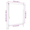 vidaXL Outdoor Roller Blind Blue and White 150x270 cm Fabric&Steel