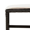 vidaXL 9 Piece Garden Dining Set with Cushions Black Poly Rattan